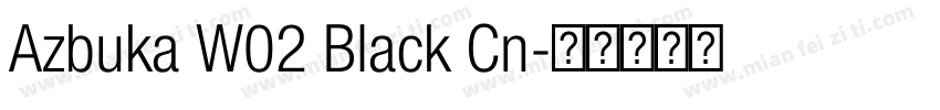 Azbuka W02 Black Cn字体转换
